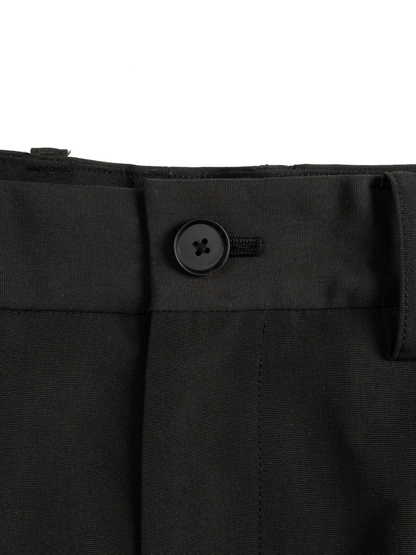 THE FINEST WOOL CANVAS SLACKS|BLACK – Cornier THE FINEST WOOL CANVAS SLACKS|BLACK – Cornier