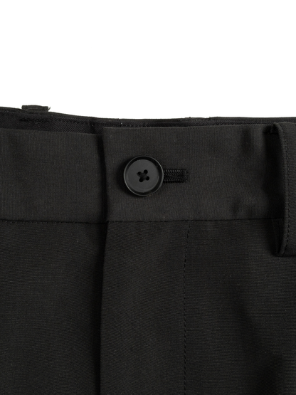 THE FINEST WOOL CANVAS SLACKS｜BLACK