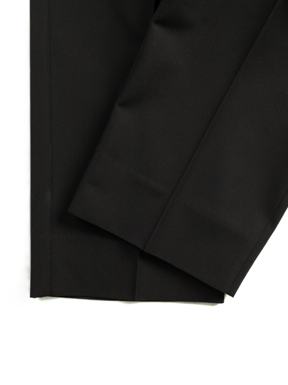 THE FINEST WOOL CANVAS SLACKS｜BLACK