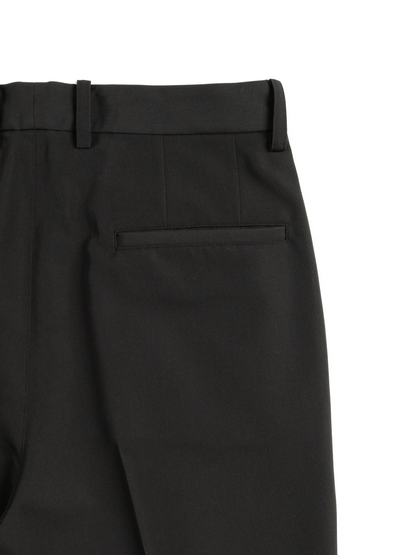 Cornier ウールワイドスラックス ブラック THE FINEST WOOL CANVAS SLACKS|BLACK – Cornier