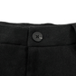 WASHED LINEN TWILL 2-TUCK PANTS｜BLACK