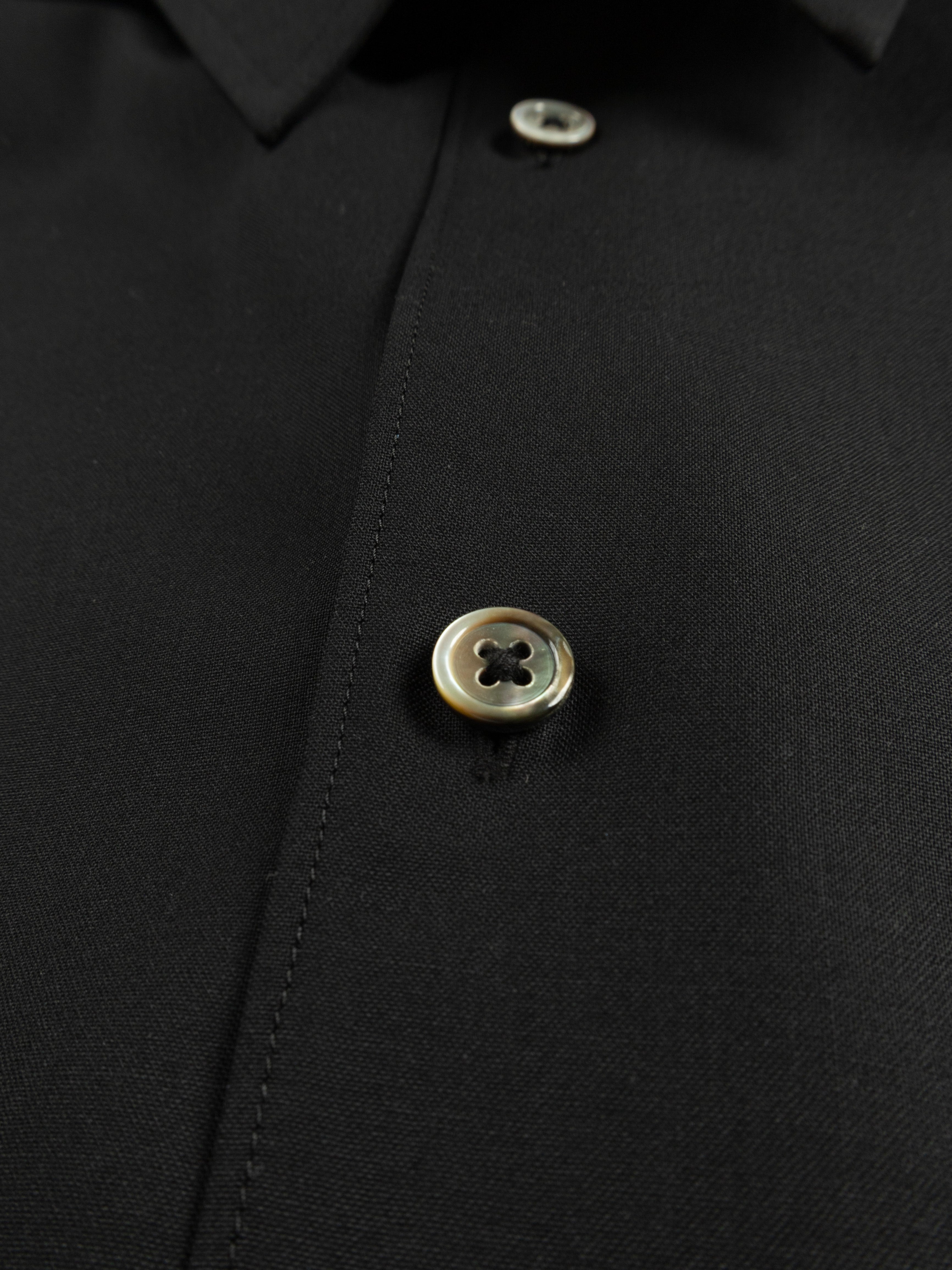 Super180's WORSTED WOOL SHIRTS｜BLACK – Cornier