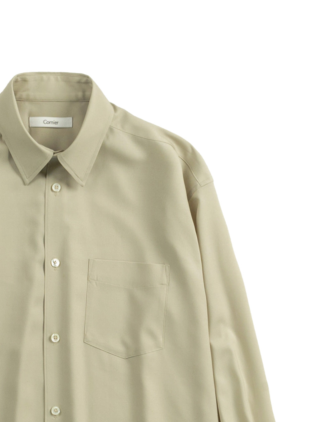 Super180's WORSTED WOOL SHIRTS｜IVORY