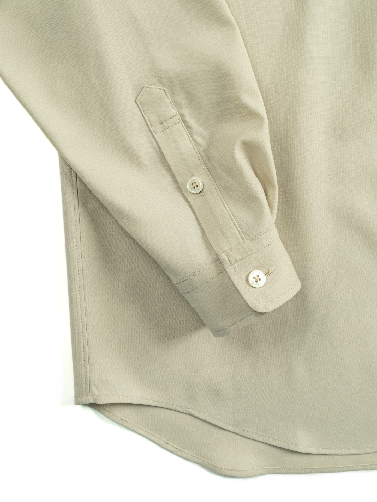 Super180's WORSTED WOOL SHIRTS｜IVORY