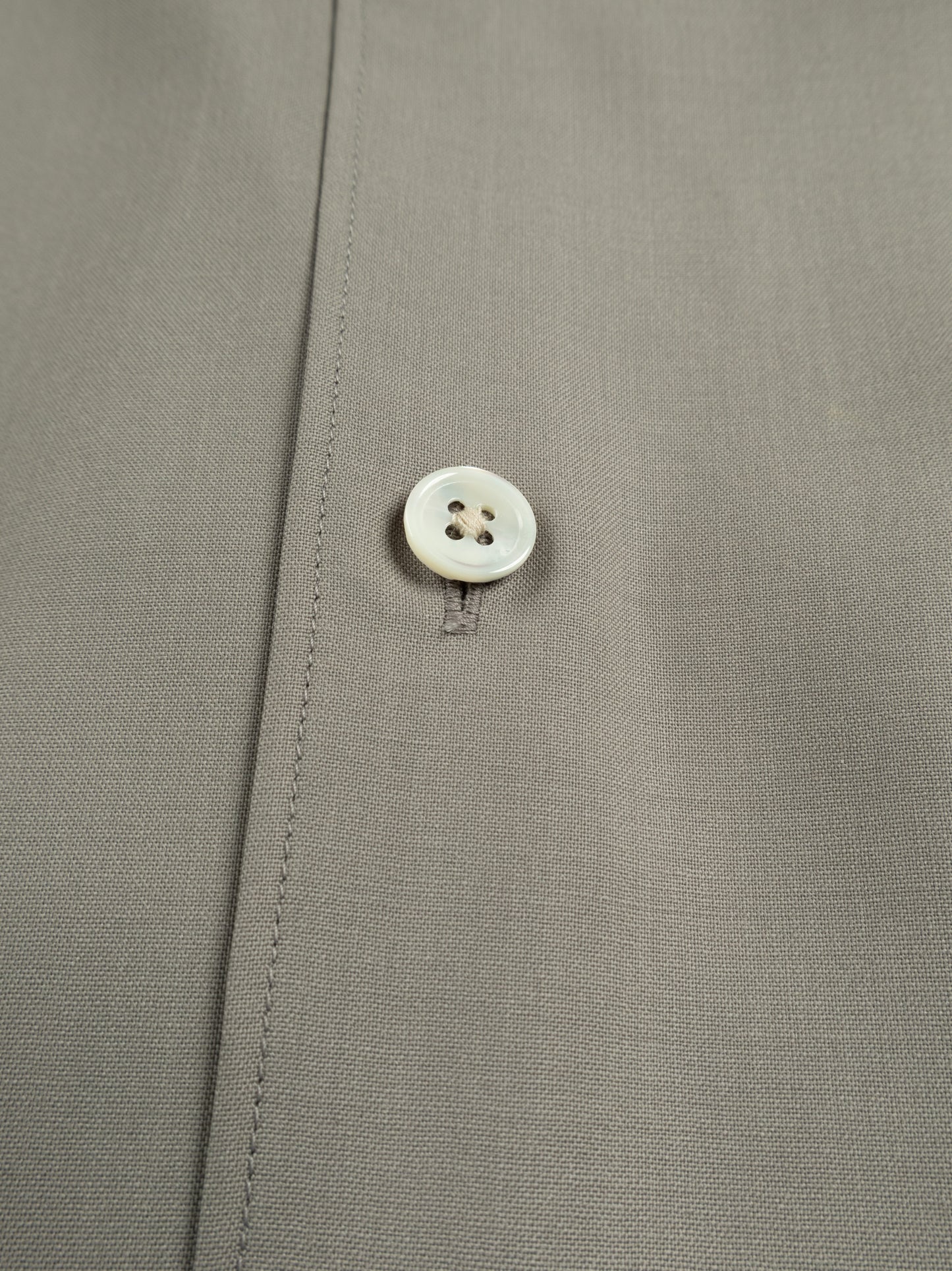 Super180's WORSTED WOOL SHIRTS｜LIGHT GRAY