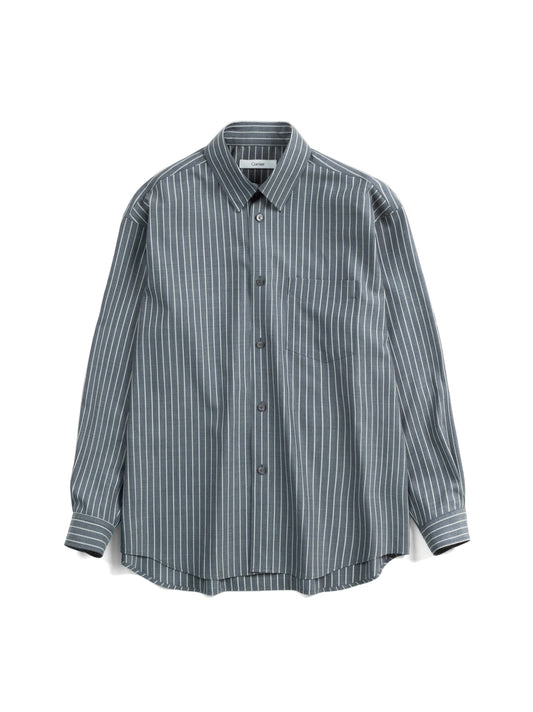 Super180's WORSTED WOOL STRIPE SHIRTS｜CHAMBRAY STRIPE