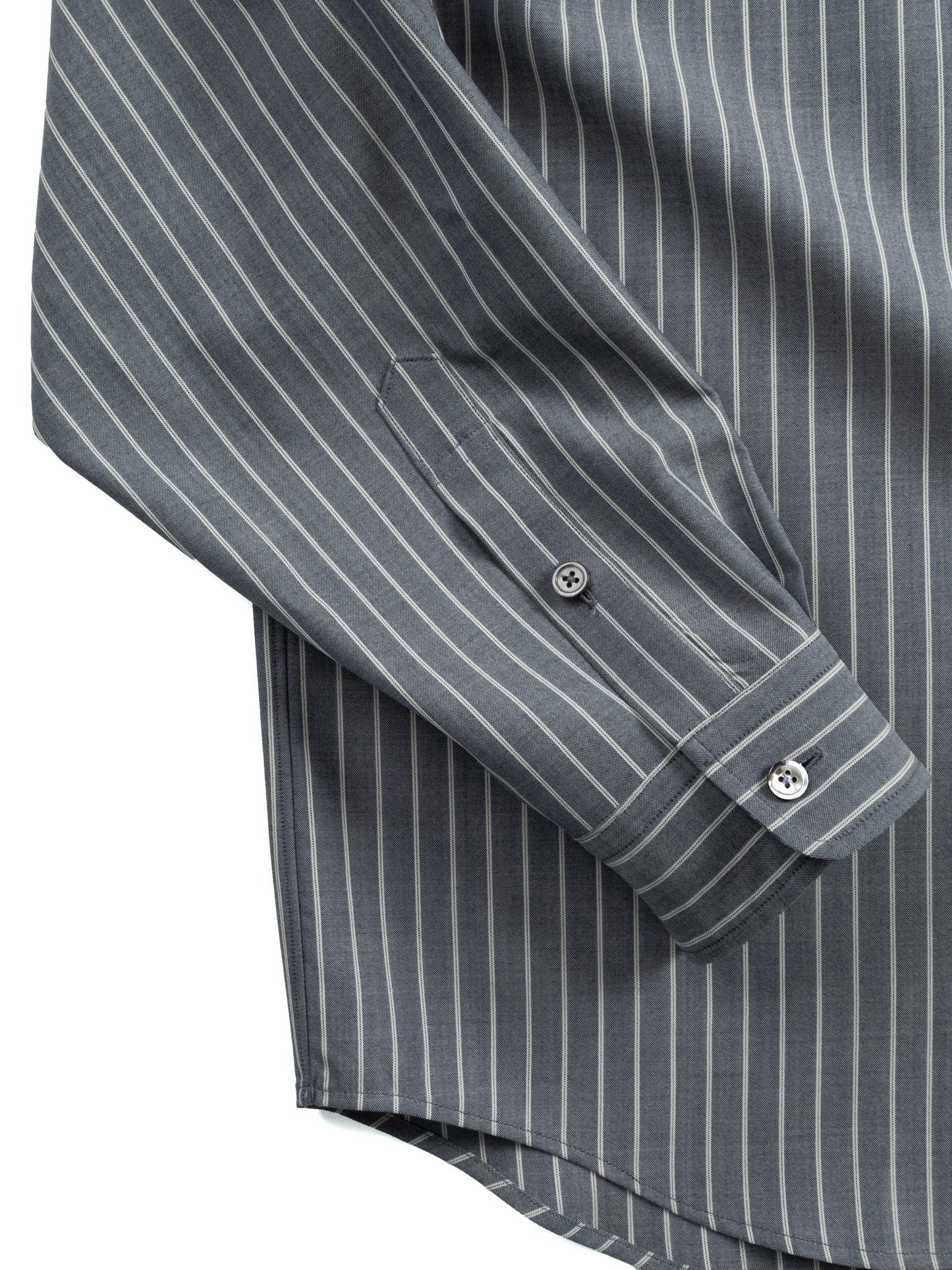 Super180's WORSTED WOOL STRIPE SHIRTS｜CHAMBRAY STRIPE