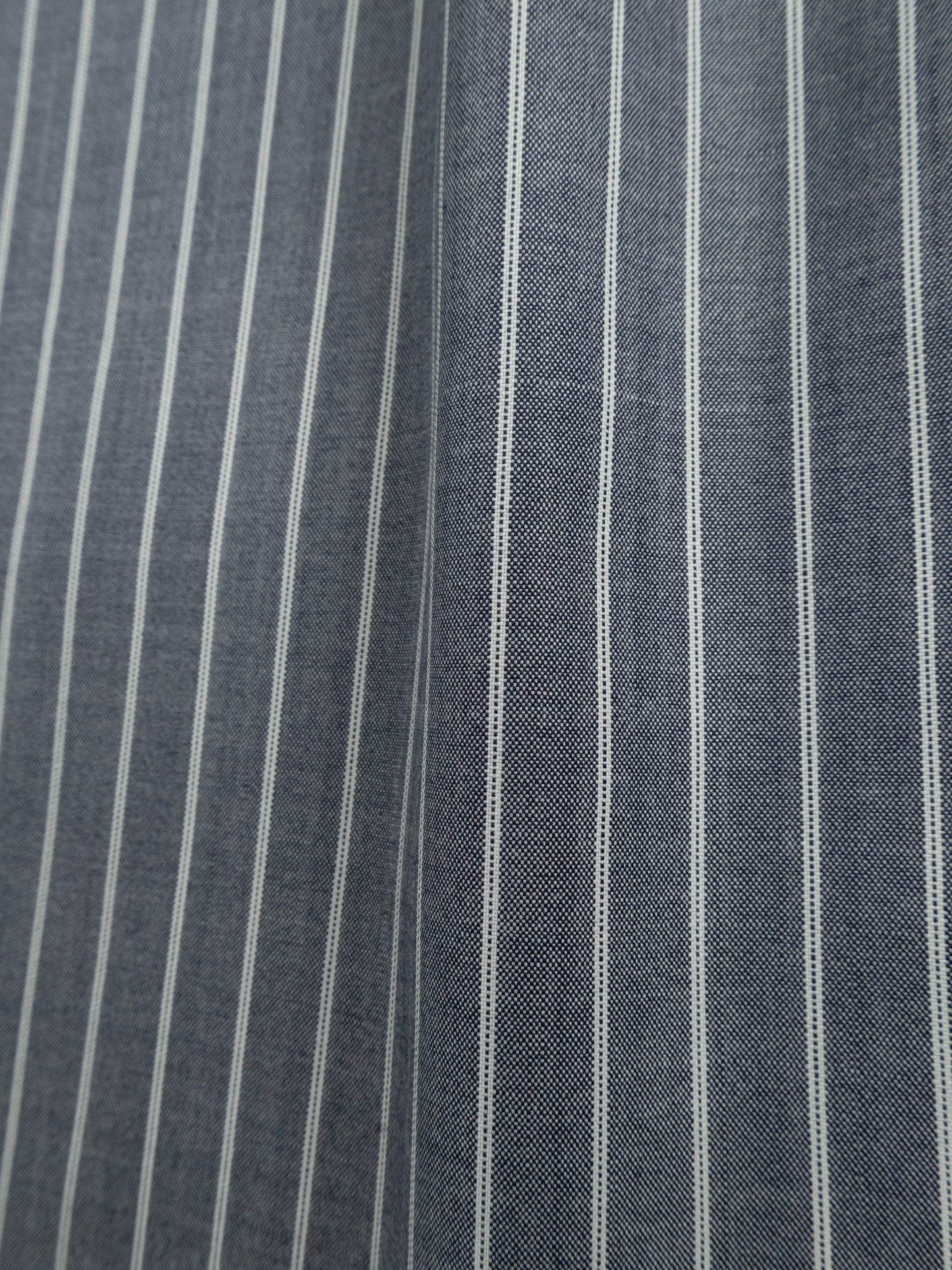 Super180's WORSTED WOOL STRIPE SHIRTS｜CHAMBRAY STRIPE