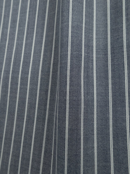 Super180's WORSTED WOOL STRIPE SHIRTS｜CHAMBRAY STRIPE