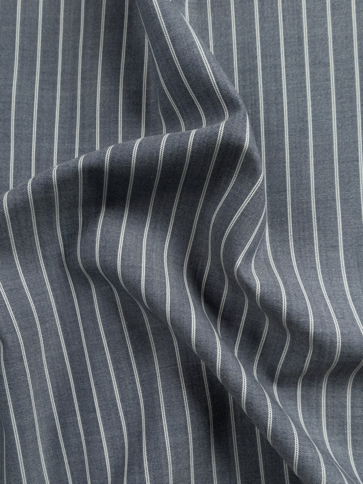 Super180's WORSTED WOOL STRIPE SHIRTS｜CHAMBRAY STRIPE