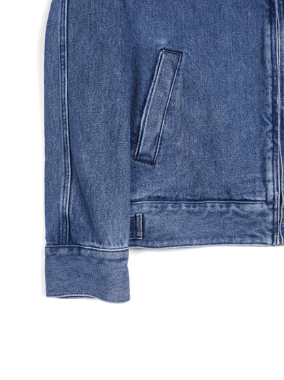 SILK/COTTON DENIM BLOUSON for WOMEN｜BLUE