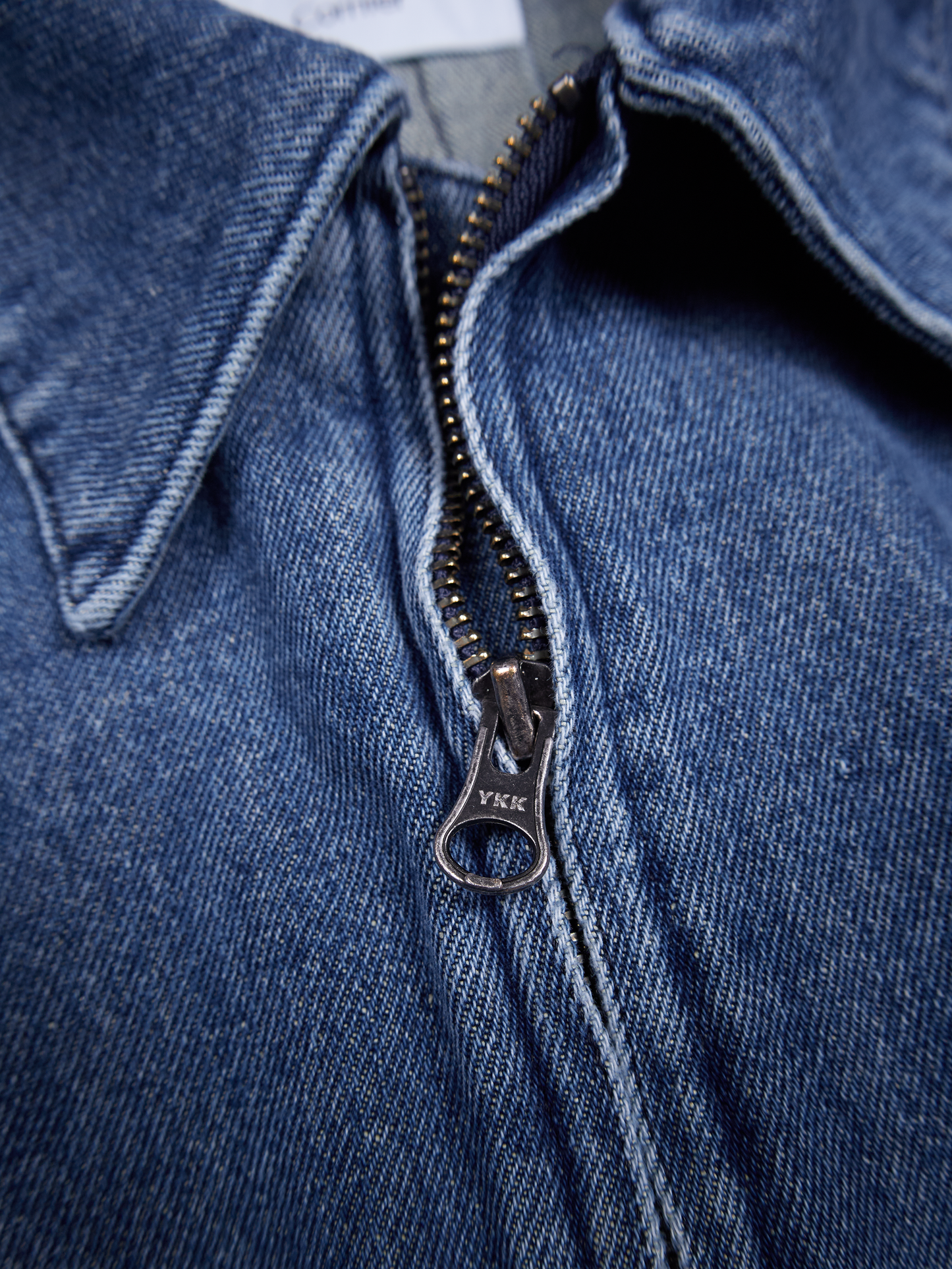 SILK/COTTON DENIM BLOUSON for WOMEN｜BLUE