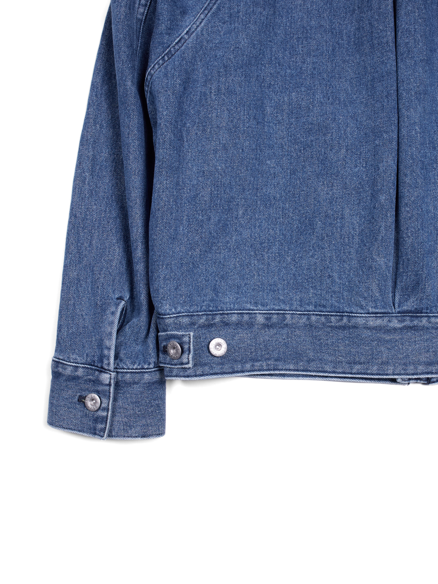 SILK/COTTON DENIM BLOUSON for WOMEN｜BLUE