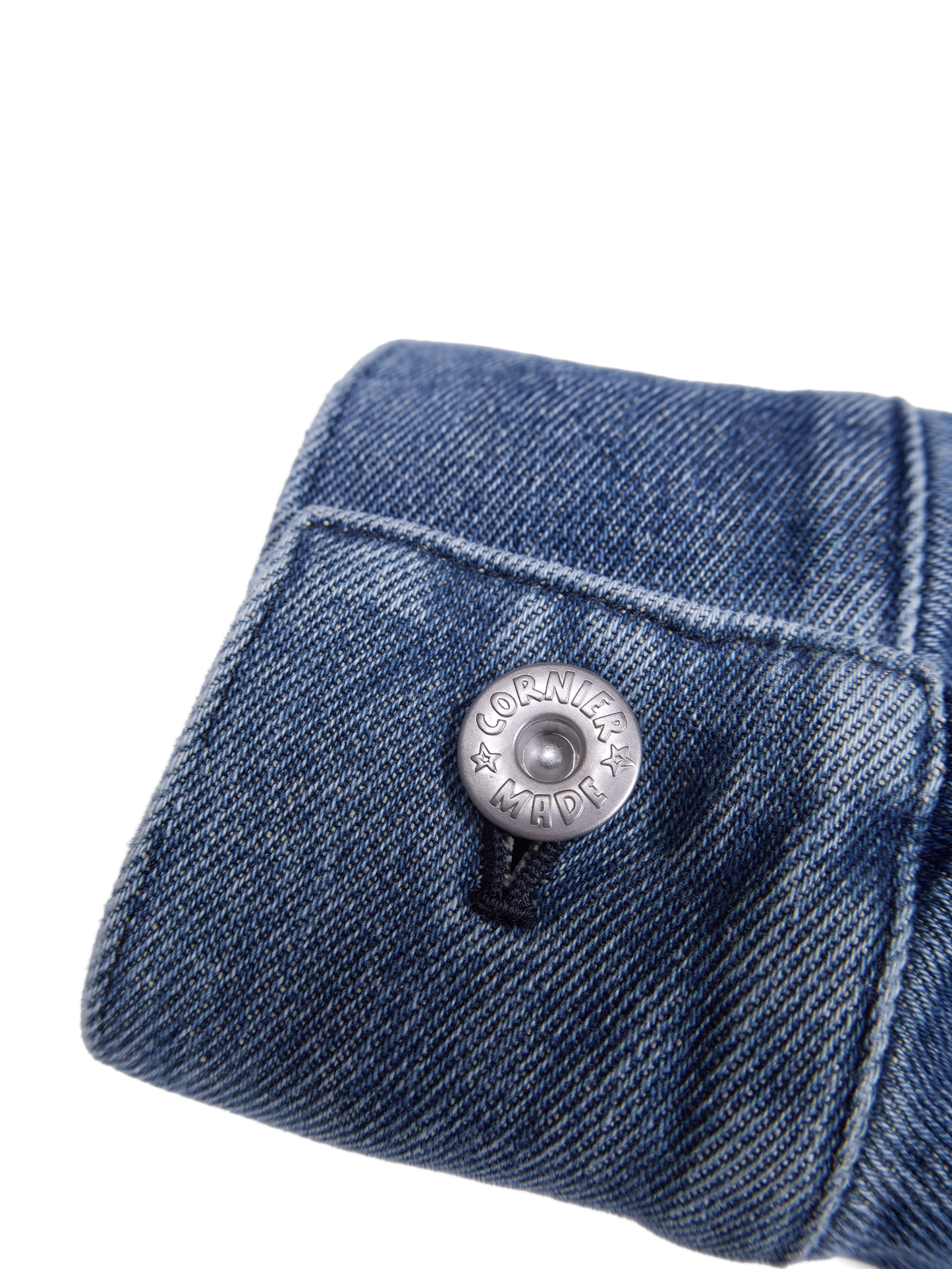SILK/COTTON DENIM BLOUSON for WOMEN｜BLUE