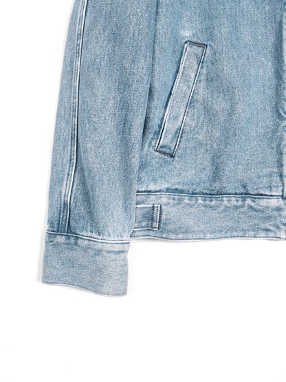SILK/COTTON DENIM BLOUSON for WOMEN｜LIGHT BLUE