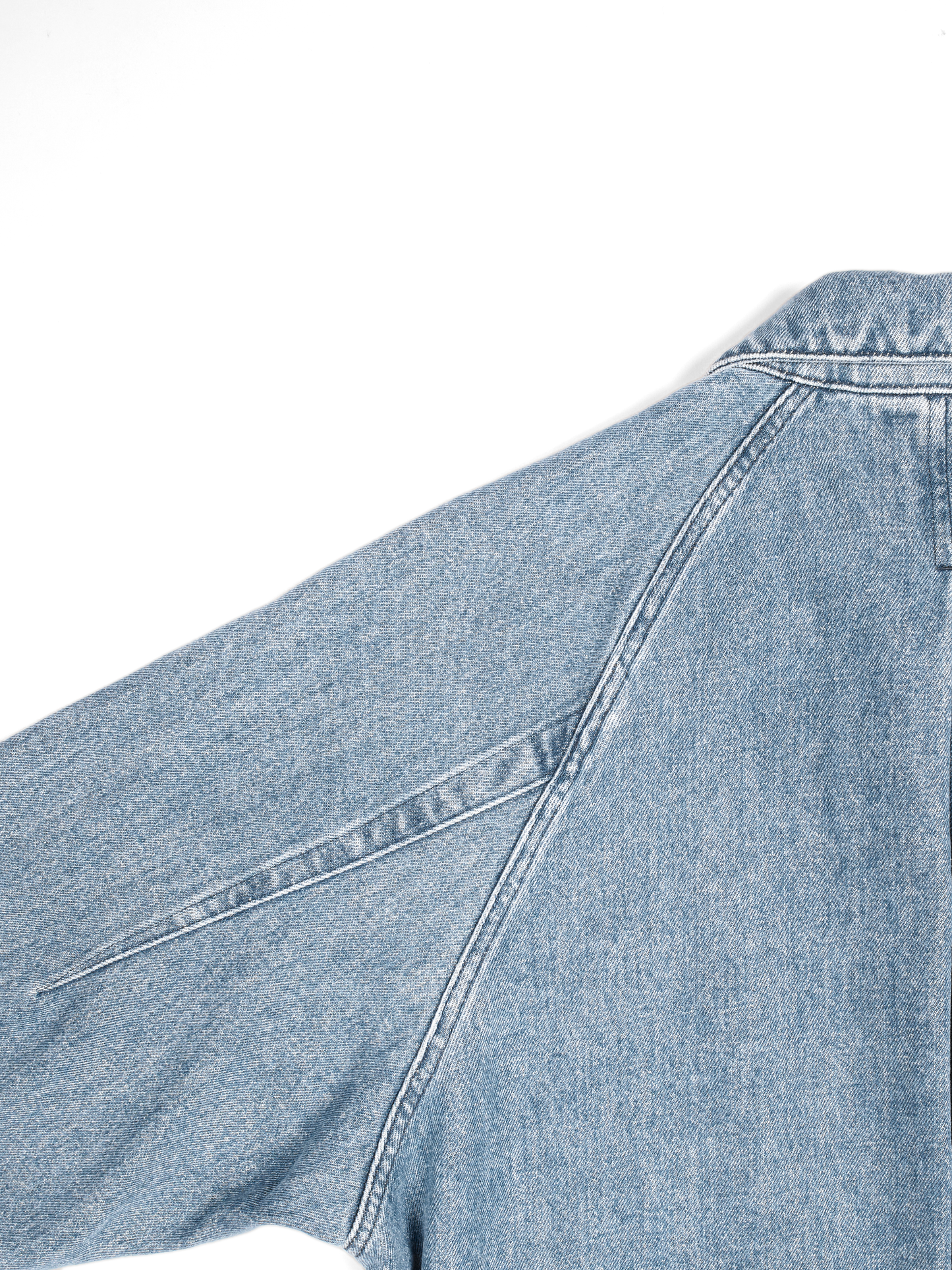SILK/COTTON DENIM BLOUSON for WOMEN｜LIGHT BLUE