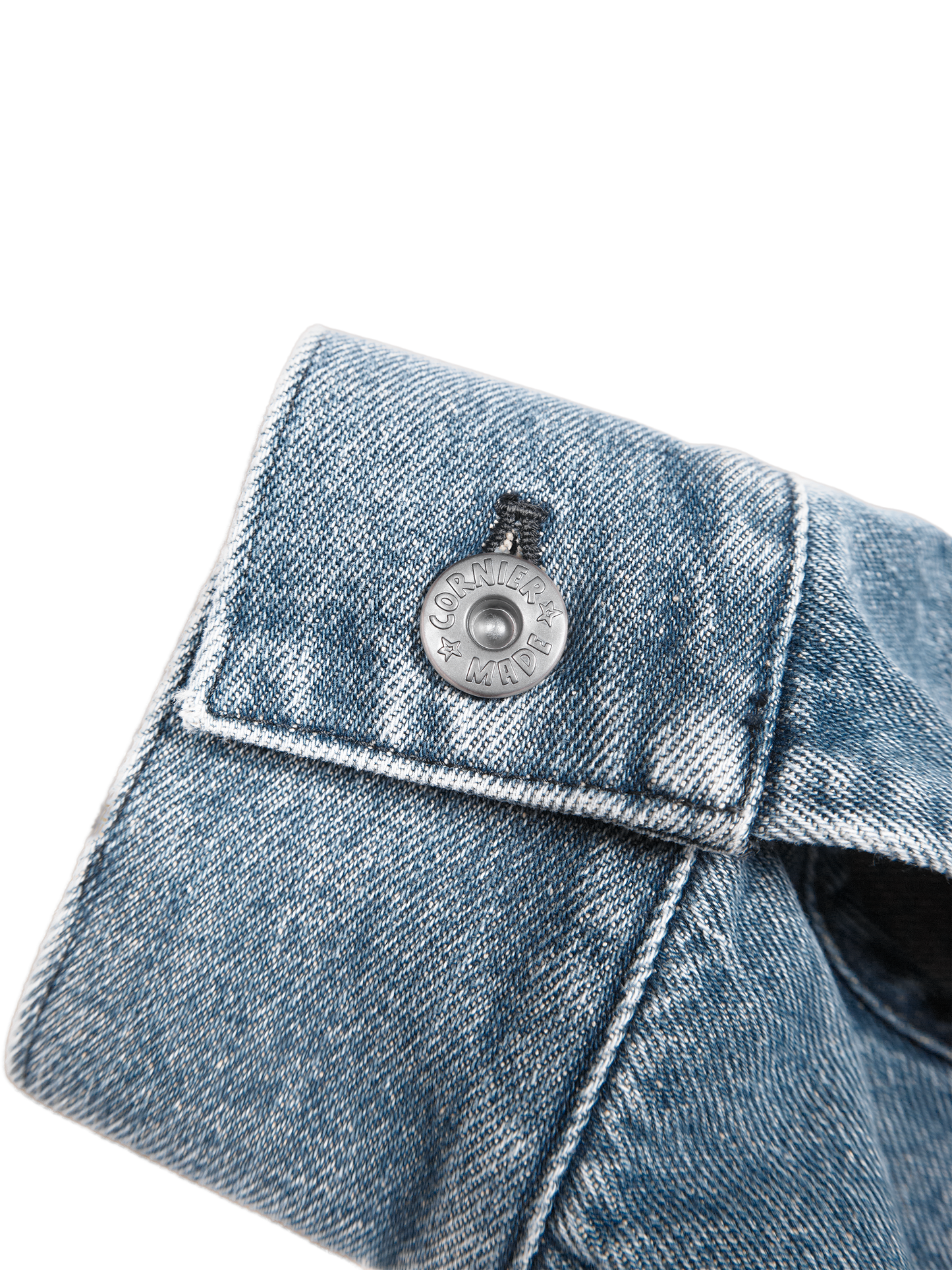 SILK/COTTON DENIM BLOUSON for WOMEN｜LIGHT BLUE
