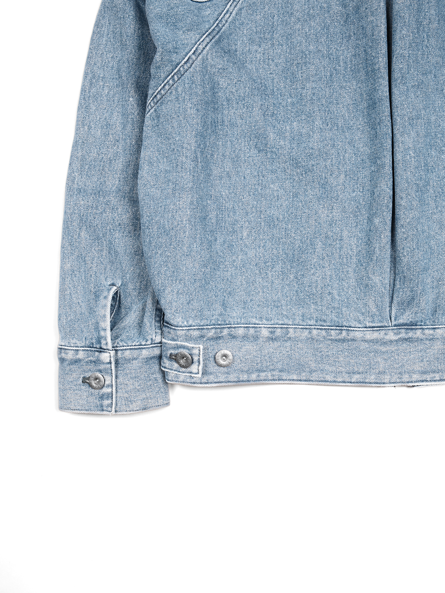 SILK/COTTON DENIM BLOUSON for WOMEN｜LIGHT BLUE