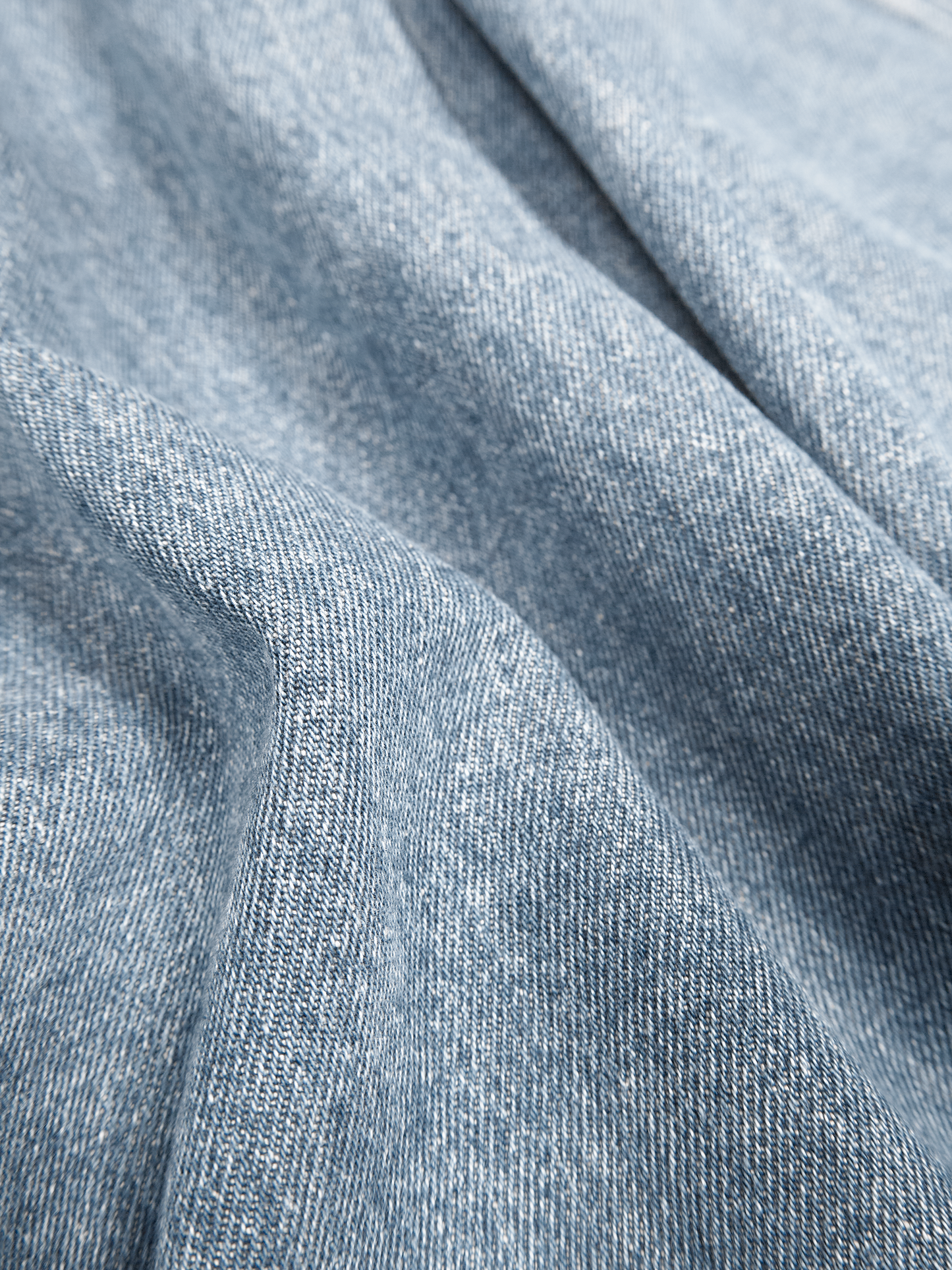 SILK/COTTON DENIM BLOUSON for WOMEN｜LIGHT BLUE