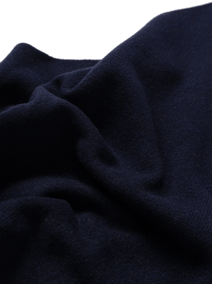 Super170's WOOL KNIT NECKERCHIEF｜NAVY
