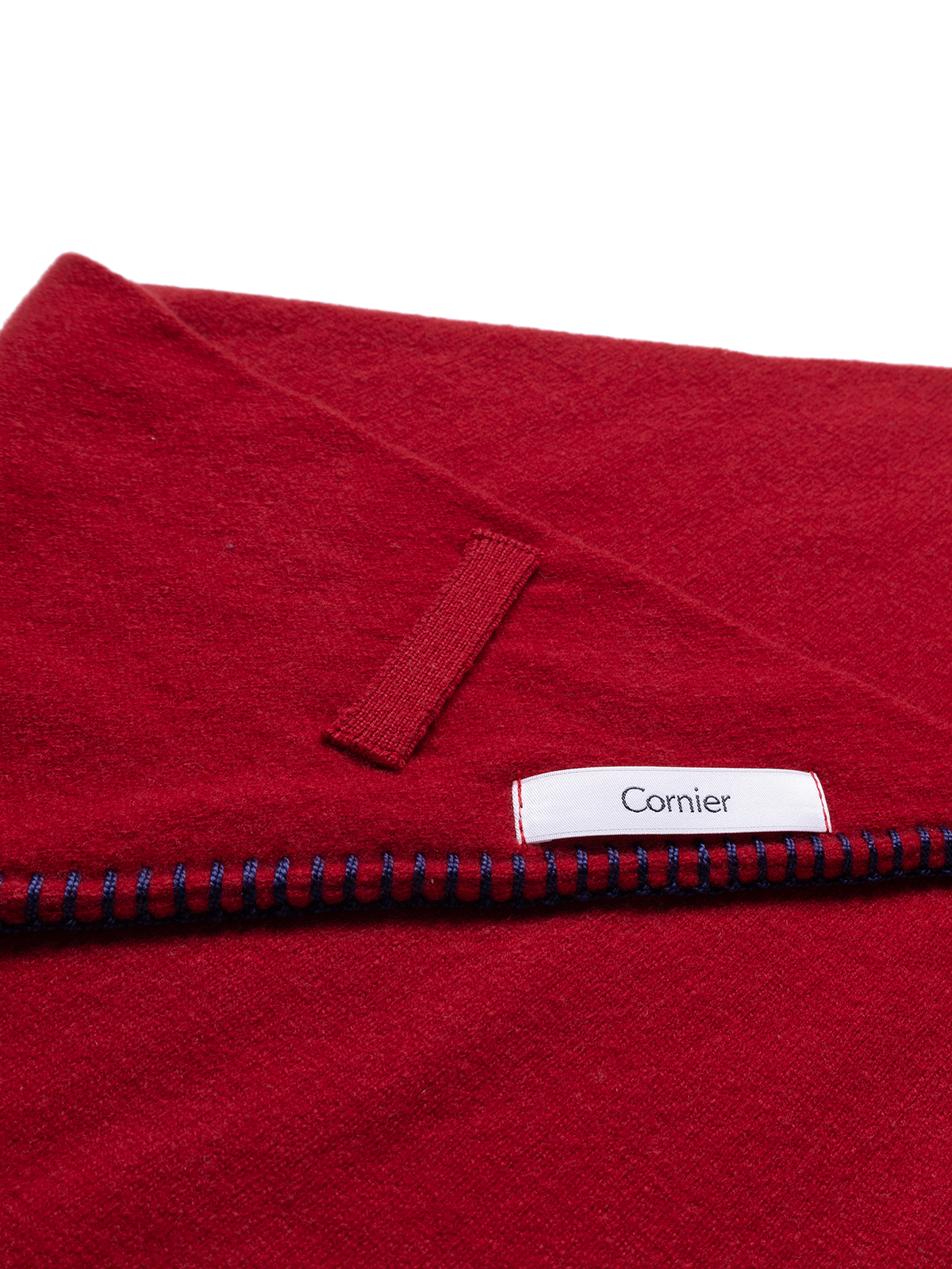 Super170's WOOL KNIT NECKERCHIEF｜RED