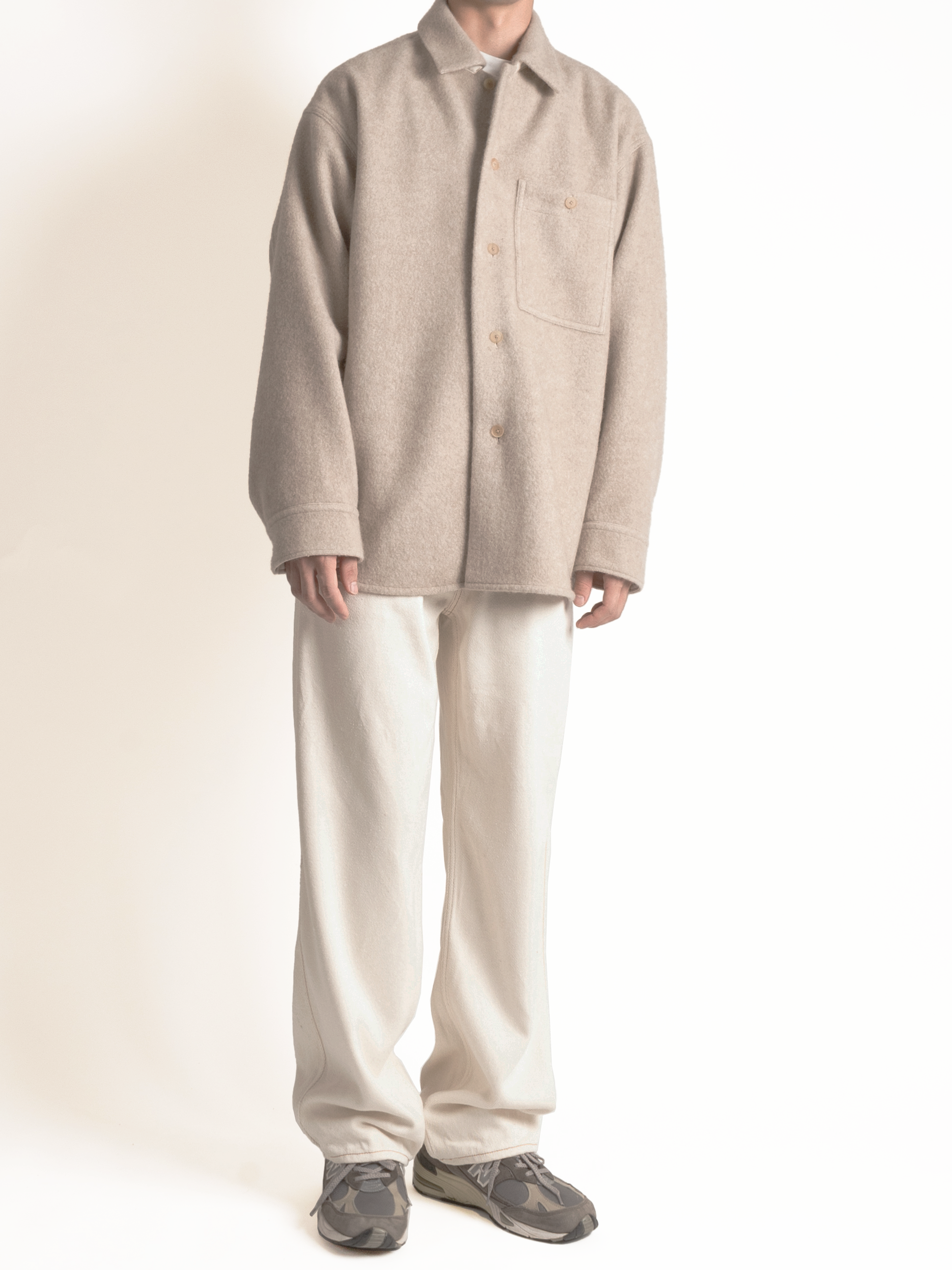 Cornier / SILK NEP DENIM PANTS オフホワイト　M cornier SILK NEP DENIM PANTS OFF WHITE M