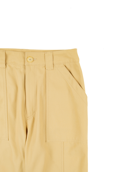 FINX Cotton Boiled Gabardine Pants for Women|Light Camel – Cornier FINX Cotton Boiled Gabardine Pants for Women|Light Camel – Cornier