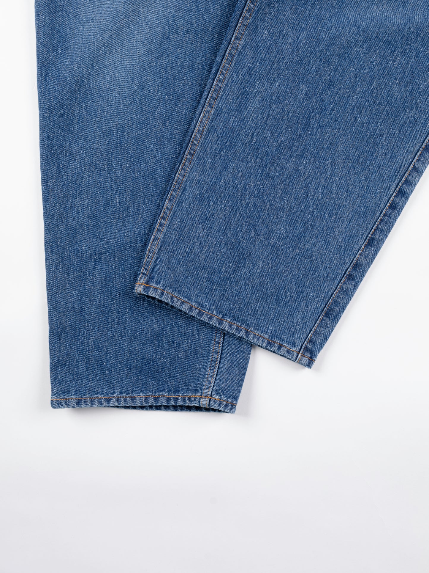 SILK/COTTON VINTAGE JEANS｜BLUE