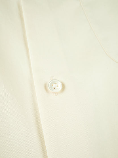 FINX COTTON TWILL HALF SLEEVE SHIRTS｜LIGHT YELLOW