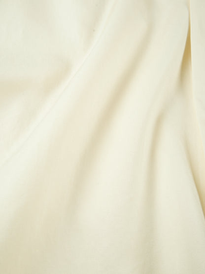 FINX COTTON TWILL HALF SLEEVE SHIRTS｜LIGHT YELLOW