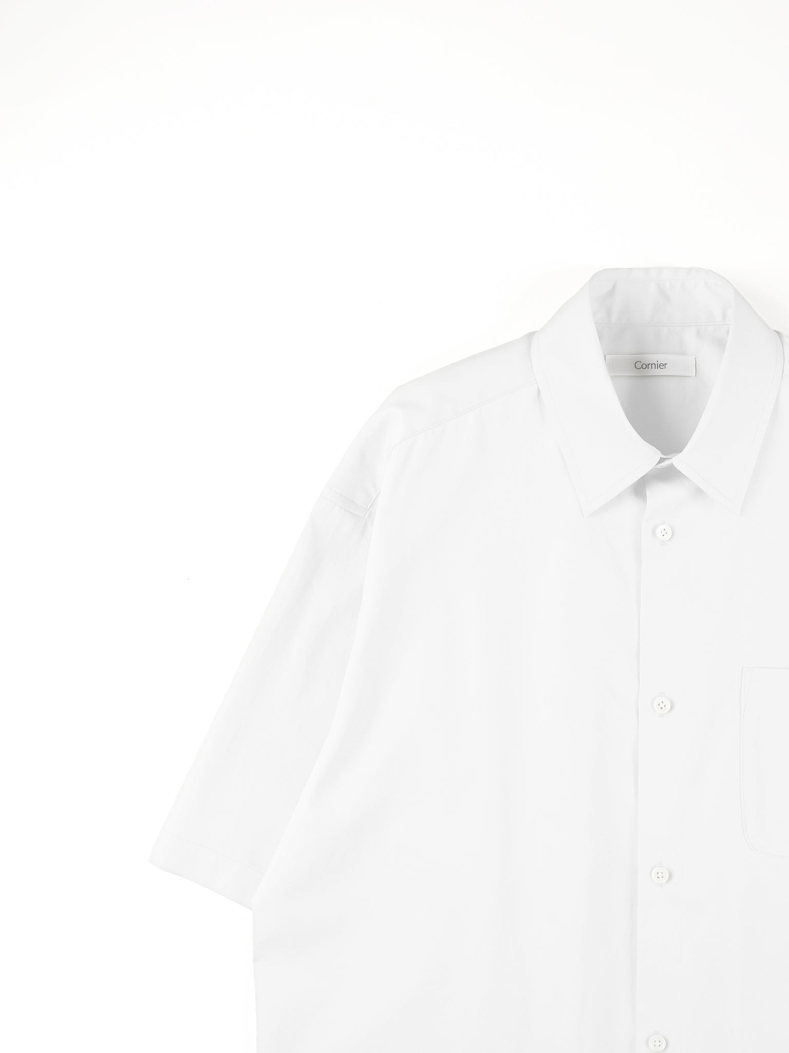 FINX COTTON TWILL HALF SLEEVE SHIRTS｜LIGHT YELLOW – Cornier