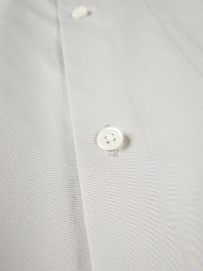 FINX COTTON TWILL HALF SLEEVE SHIRTS｜CLOUD GRAY