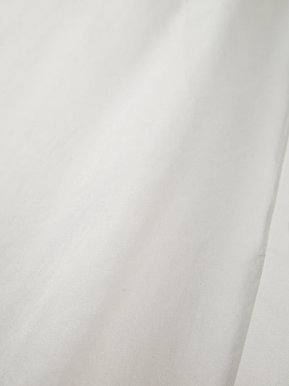 FINX COTTON TWILL HALF SLEEVE SHIRTS｜CLOUD GRAY