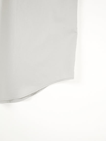 FINX COTTON TWILL HALF SLEEVE SHIRTS｜CLOUD GRAY