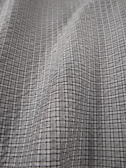 SILK SUCKER CHECK SHIRTS｜GRAY CHECK