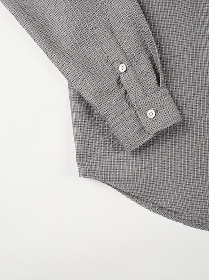 SILK SUCKER CHECK SHIRTS｜GRAY CHECK