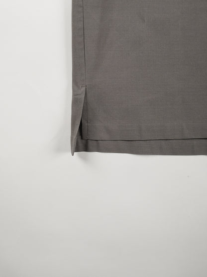 Super160's WOOL/ PAPER HALF SLEEVE SHIRTS｜GRAY