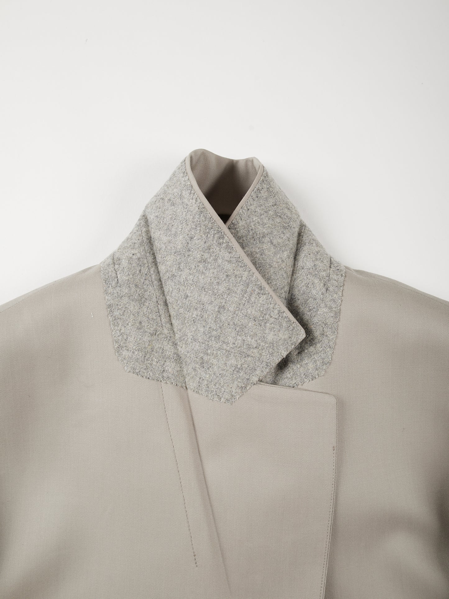 Super130's WOOL LIGHT GABARDINE TAILORED JACKET for WOMEN｜DUSTY BEIGE