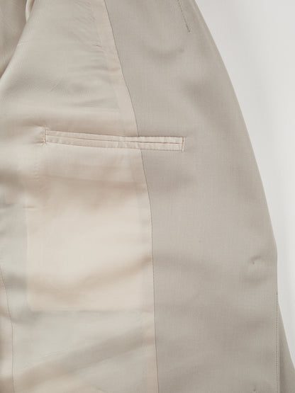 Super130's WOOL LIGHT GABARDINE TAILORED JACKET for WOMEN｜DUSTY BEIGE