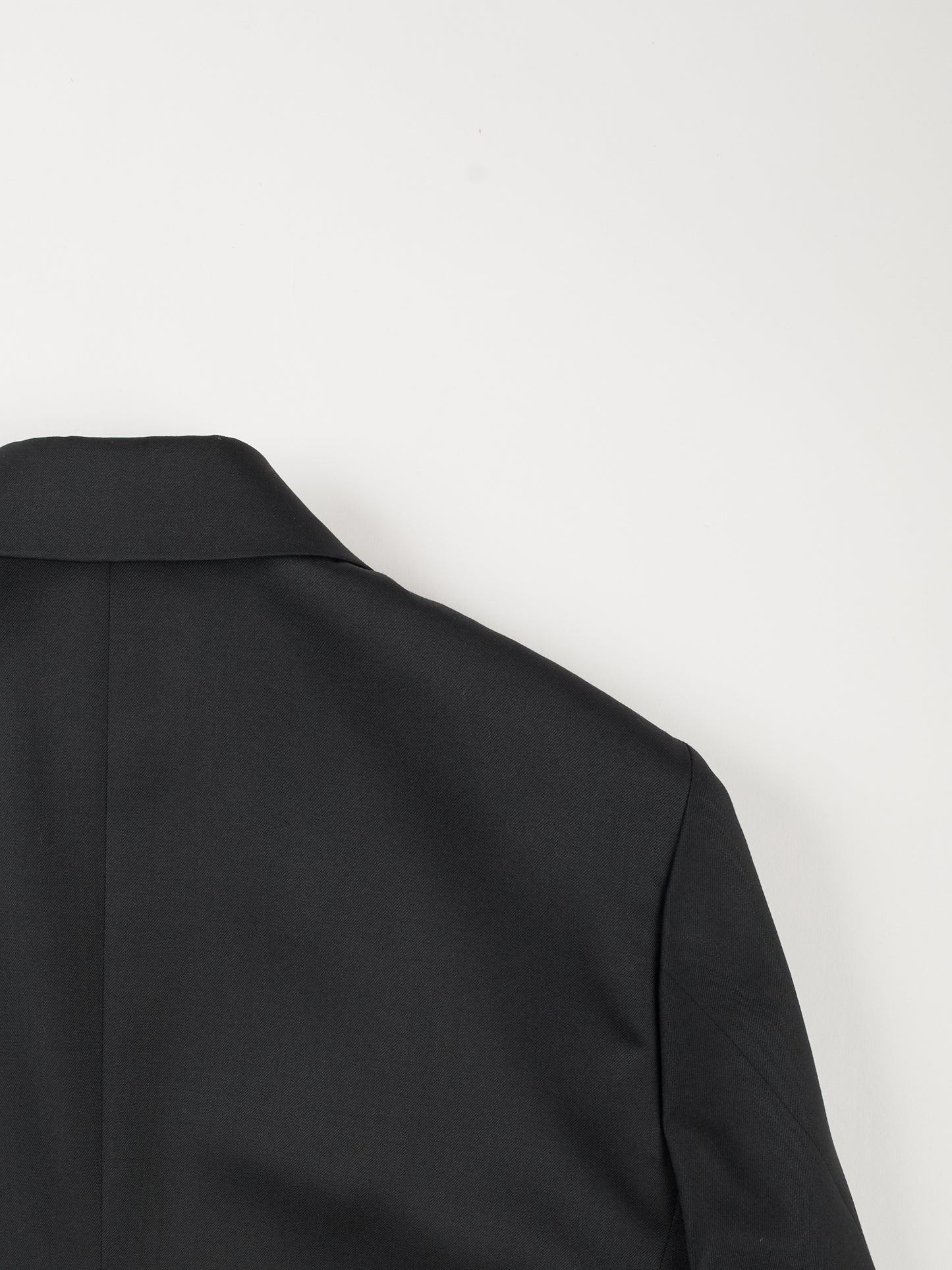 Super130's WOOL LIGHT GABARDINE TAILORED JACKET for WOMEN｜BLACK