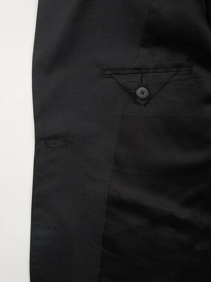 Super130's WOOL LIGHT GABARDINE TAILORED JACKET for WOMEN｜BLACK