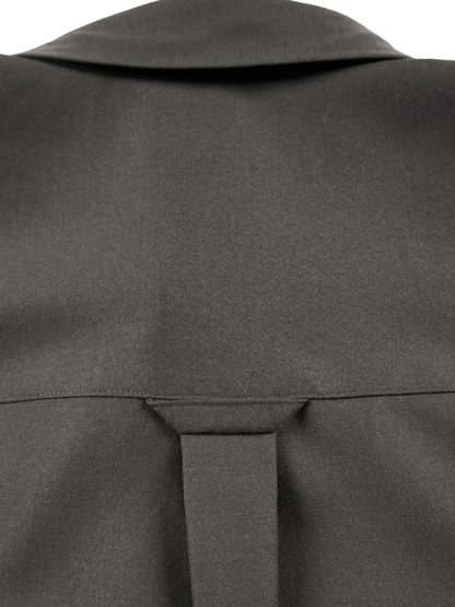 Super160's WOOL LIGHT MILLED SHIRTS｜MOCHA