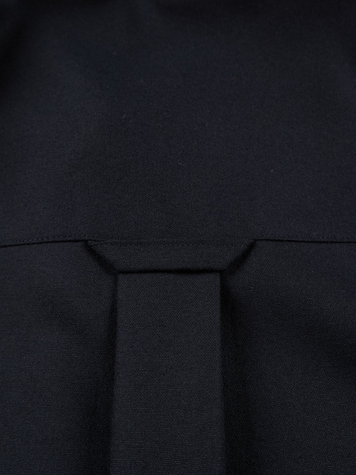 Super160's WOOL LIGHT MILLED SHIRTS｜SPACE NAVY