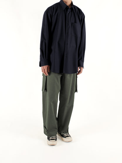 Model 176cm/62kg size L color SPACE NAVY着用
