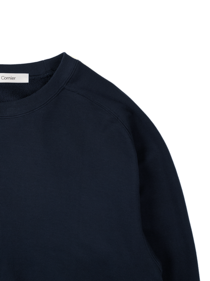 SUPIMA AGING JERSEY SWEAT SHIRTS｜NAVY