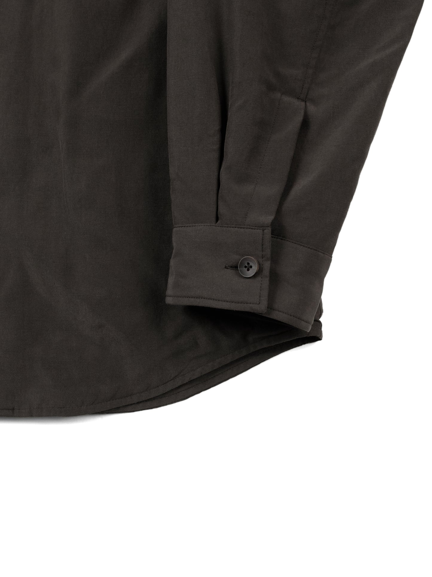 BRAZIL SILK COTTON INSULATED SHIRTS｜DARK BROWN