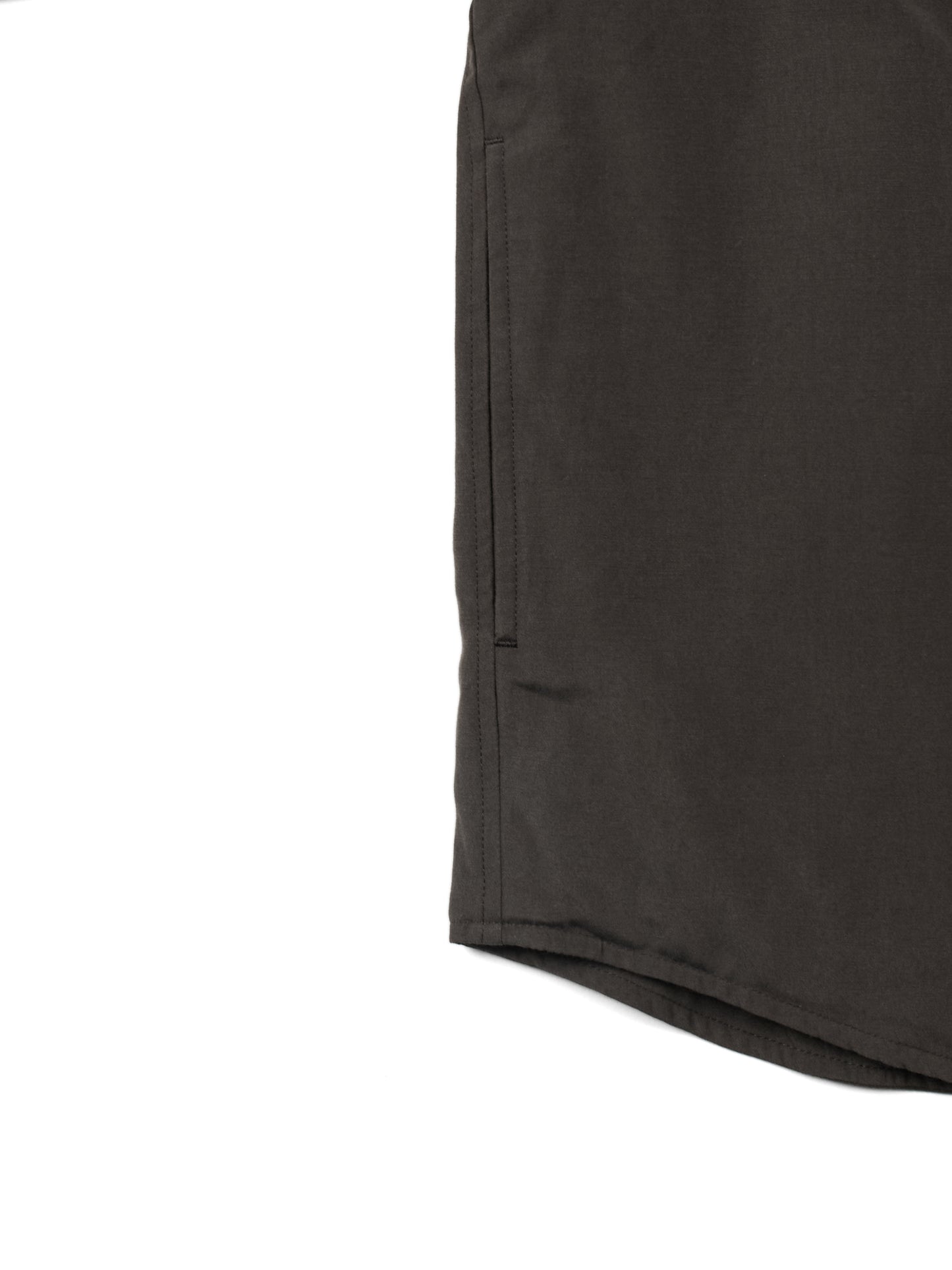 BRAZIL SILK COTTON INSULATED SHIRTS｜DARK BROWN