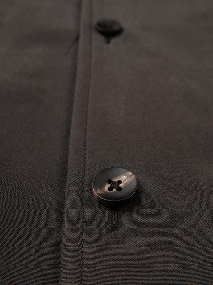 BRAZIL SILK COTTON INSULATED SHIRTS｜DARK BROWN