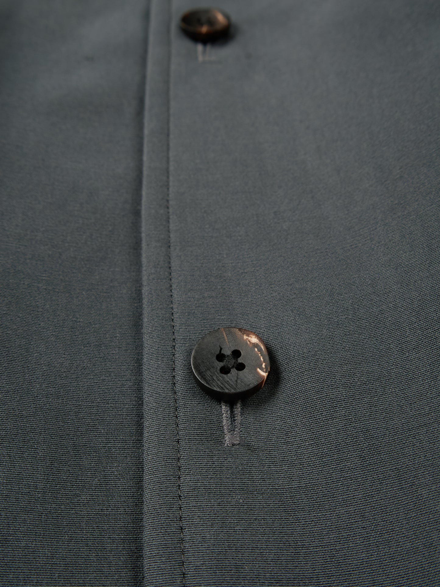 BRAZIL SILK COTTON INSULATED SHIRTS｜BLUE GRAY