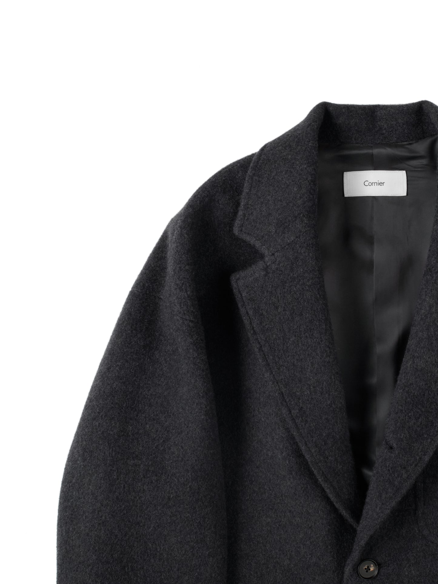WOOL/CASHMERE MOSSER OVERSIZED JACKET｜TOP BLACK